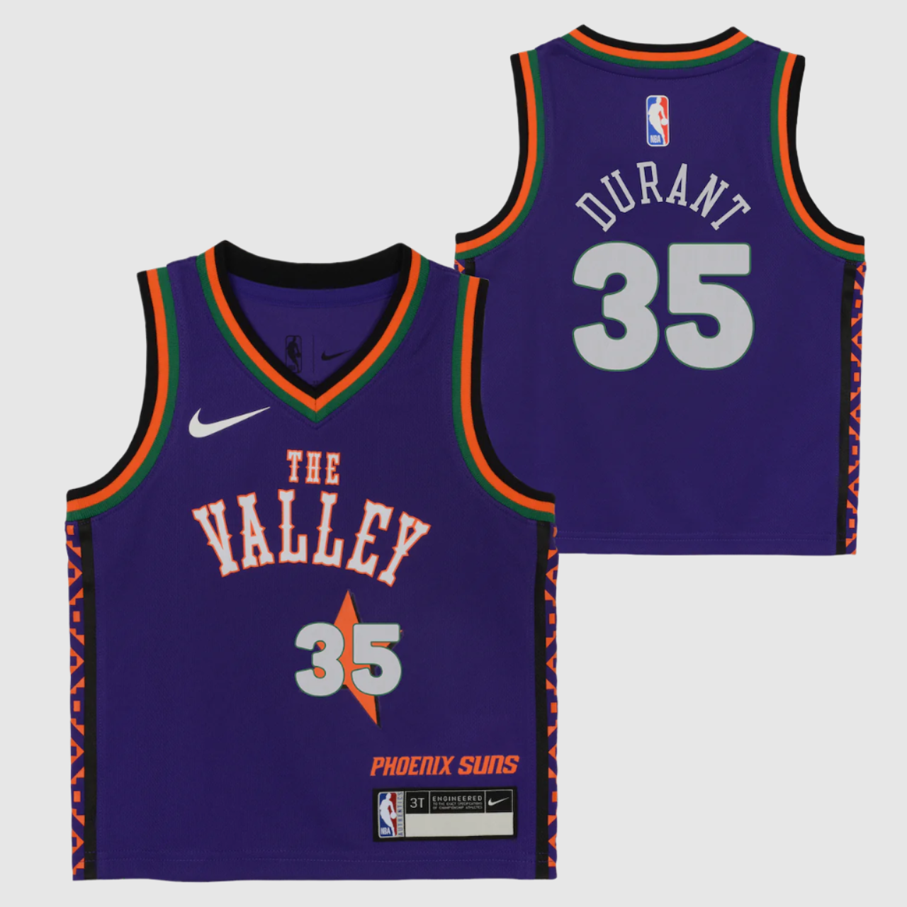 Image of Kevin Durant Phoenix Suns 2025 City Edition Boys NBA Jersey