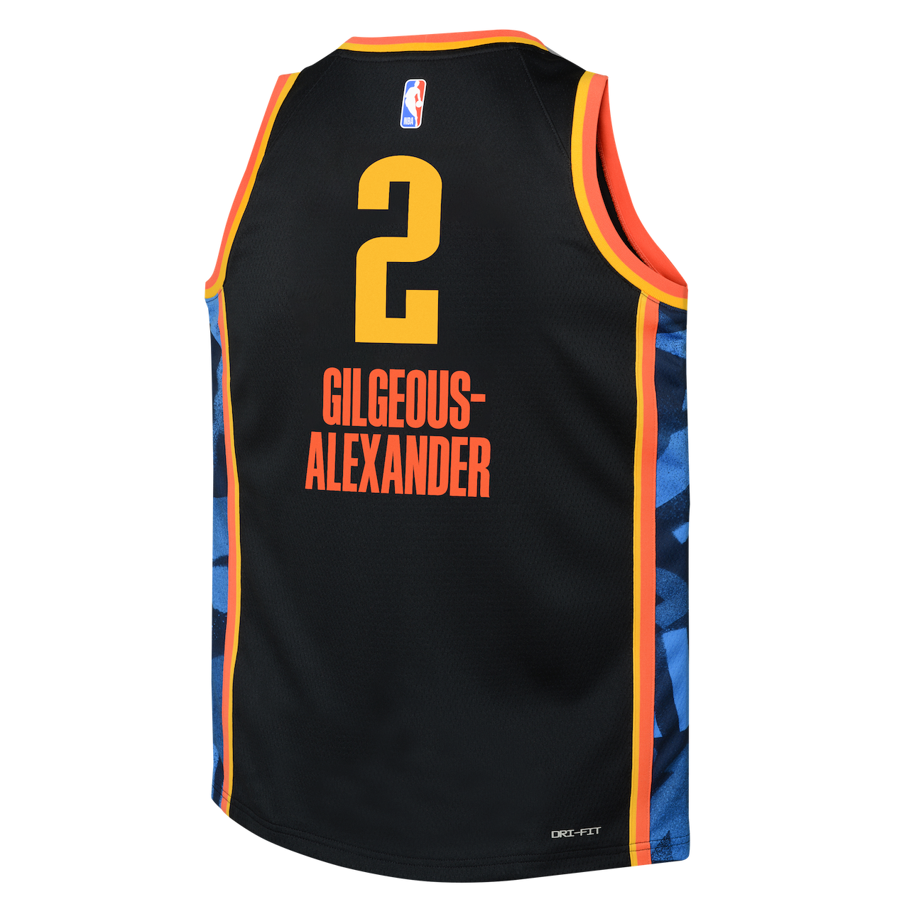 Image of Shai Gilgeous-Alexander Oklahoma City Thunder 2025 City Edition Youth NBA Swingman Jersey
