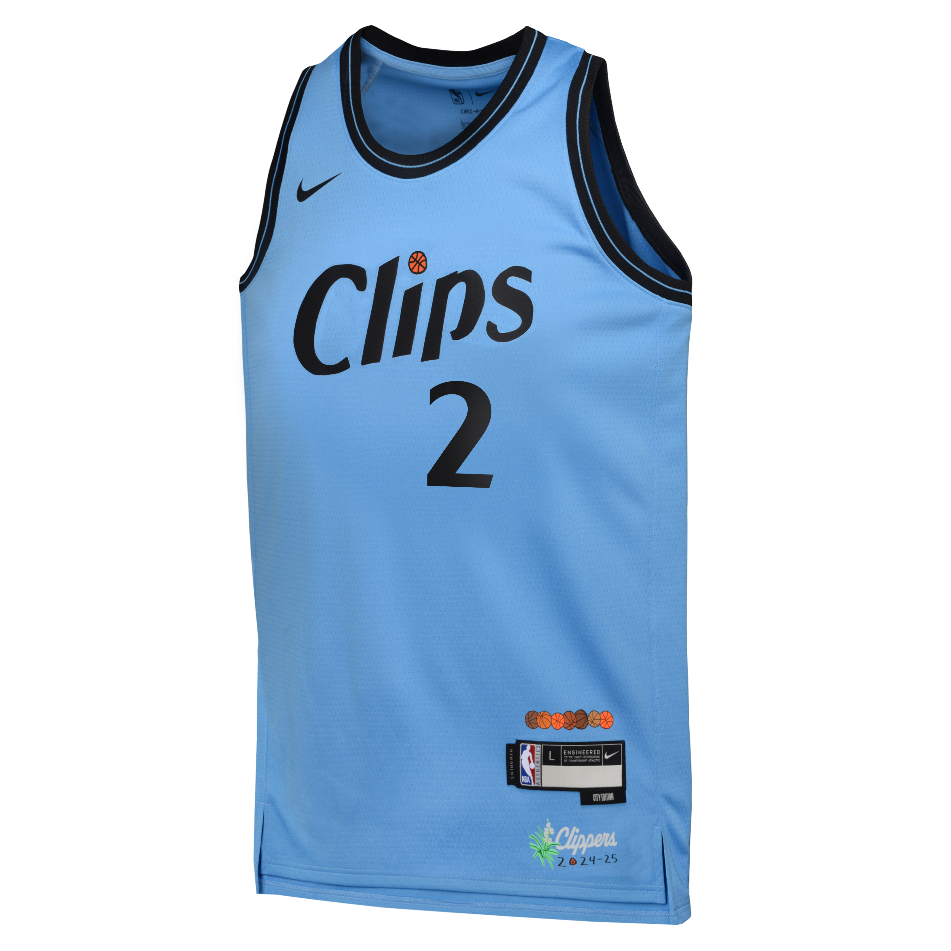 Image of Kawhi Leonard Los Angeles Clippers 2025 City Edition Youth NBA Swingman Jersey