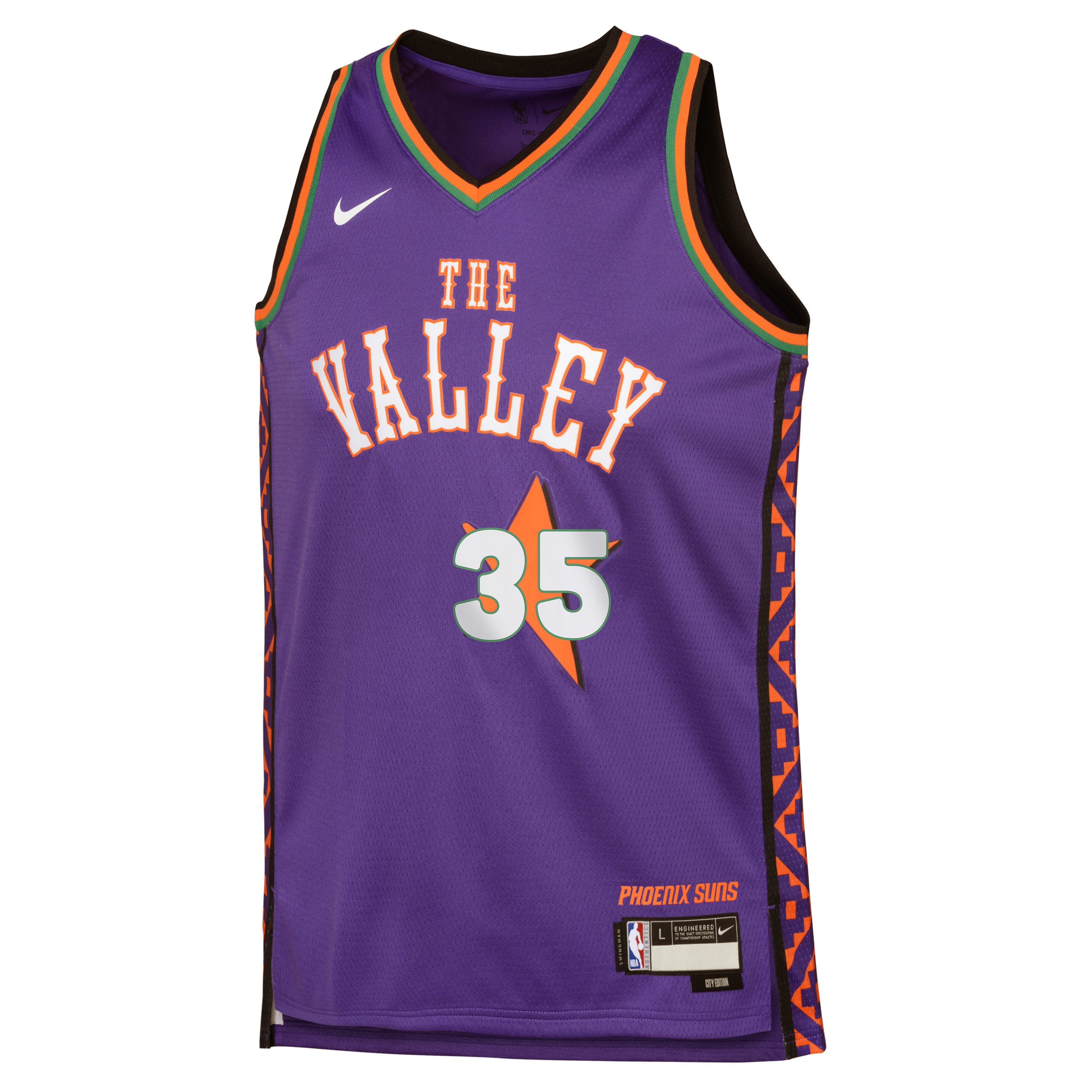 Image of Kevin Durant Phoenix Suns 2025 City Edition Youth NBA Swingman Jersey