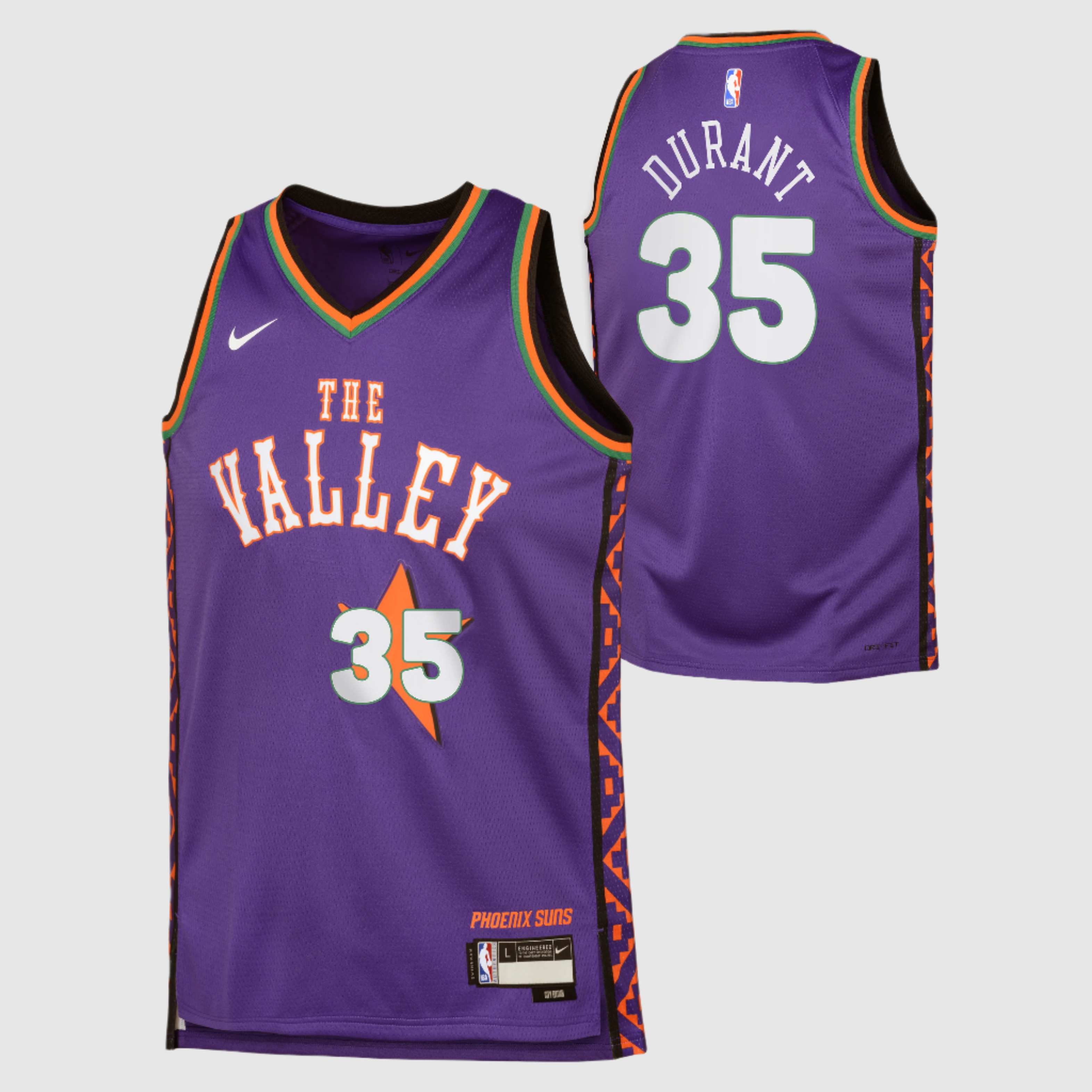 Image of Kevin Durant Phoenix Suns 2025 City Edition Youth NBA Swingman Jersey