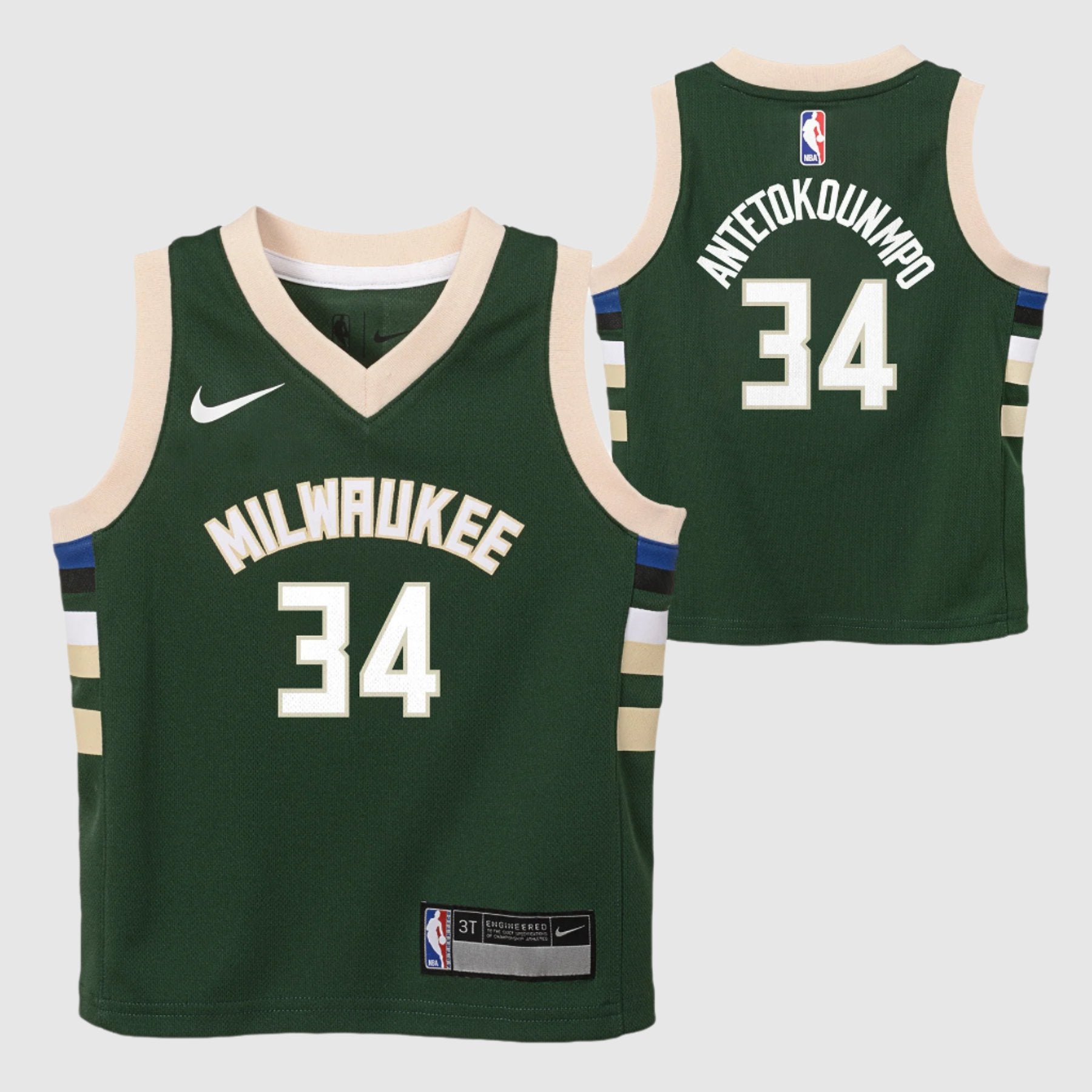 Image of GIANNIS ANTETOKOUNMPO MILWUAKEE BUCKS NBA ICON TODDLER JERSEY - Basketball Jersey World