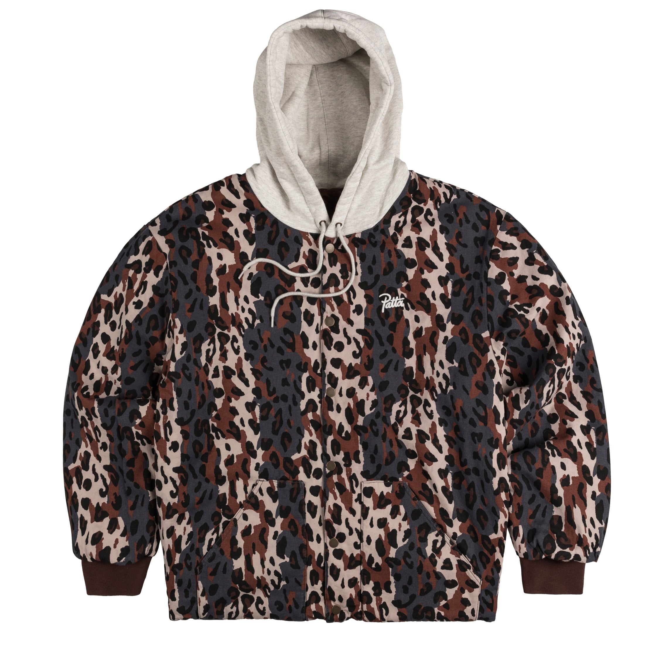 Image of Patta City Leopard Reversible Bomber Jacket