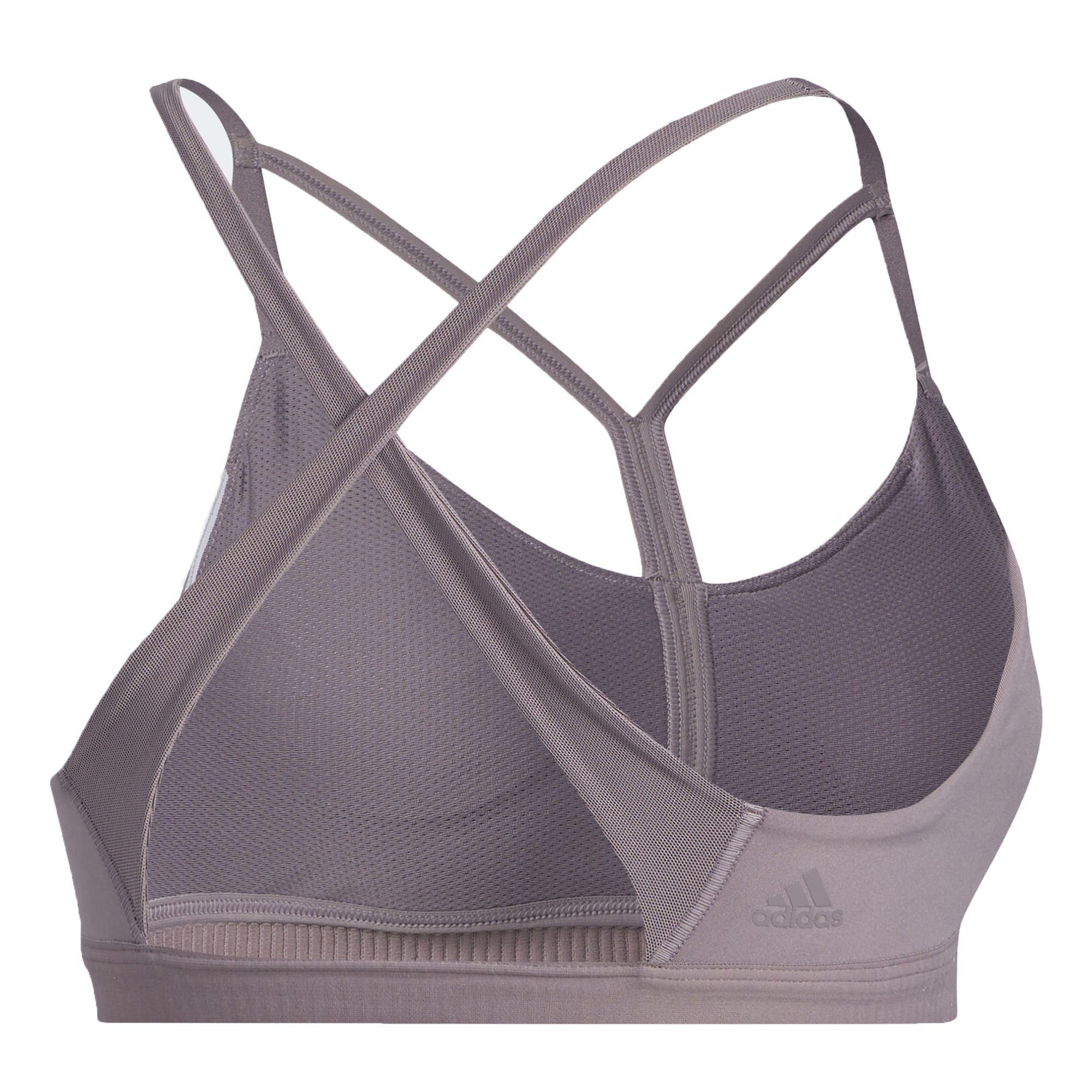 Image of adidas Womens All Me Dynamic Sports Bra Legacy Purple Back