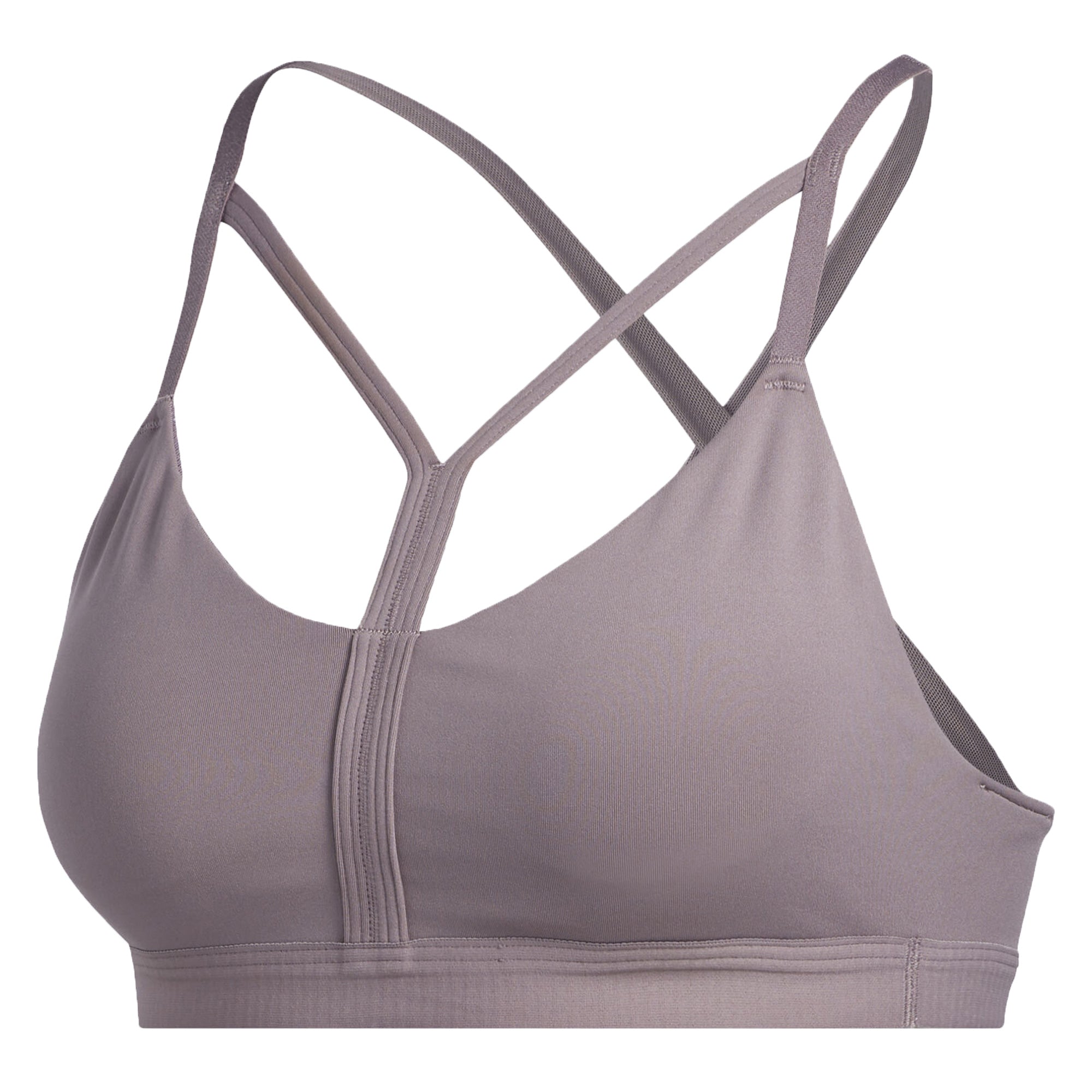 Image of adidas Womens All Me Dynamic Sports Bra Legacy Purple Front