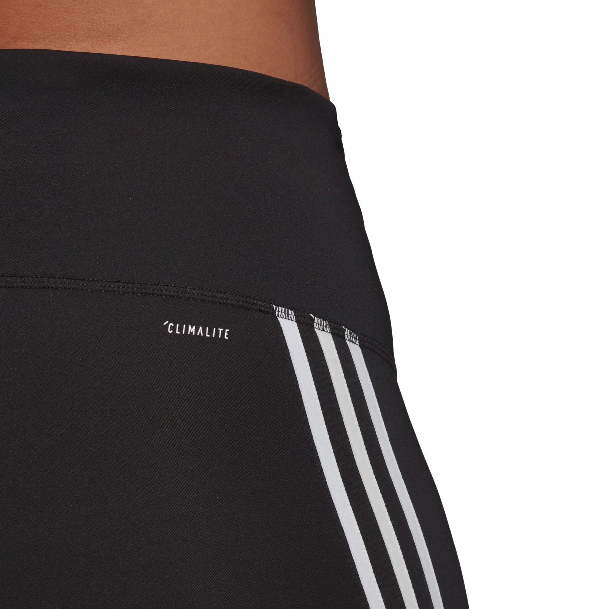 adidas Women's Designed 2 Move Tights (Plus Size) Black/White Back Model Zoomed Waist