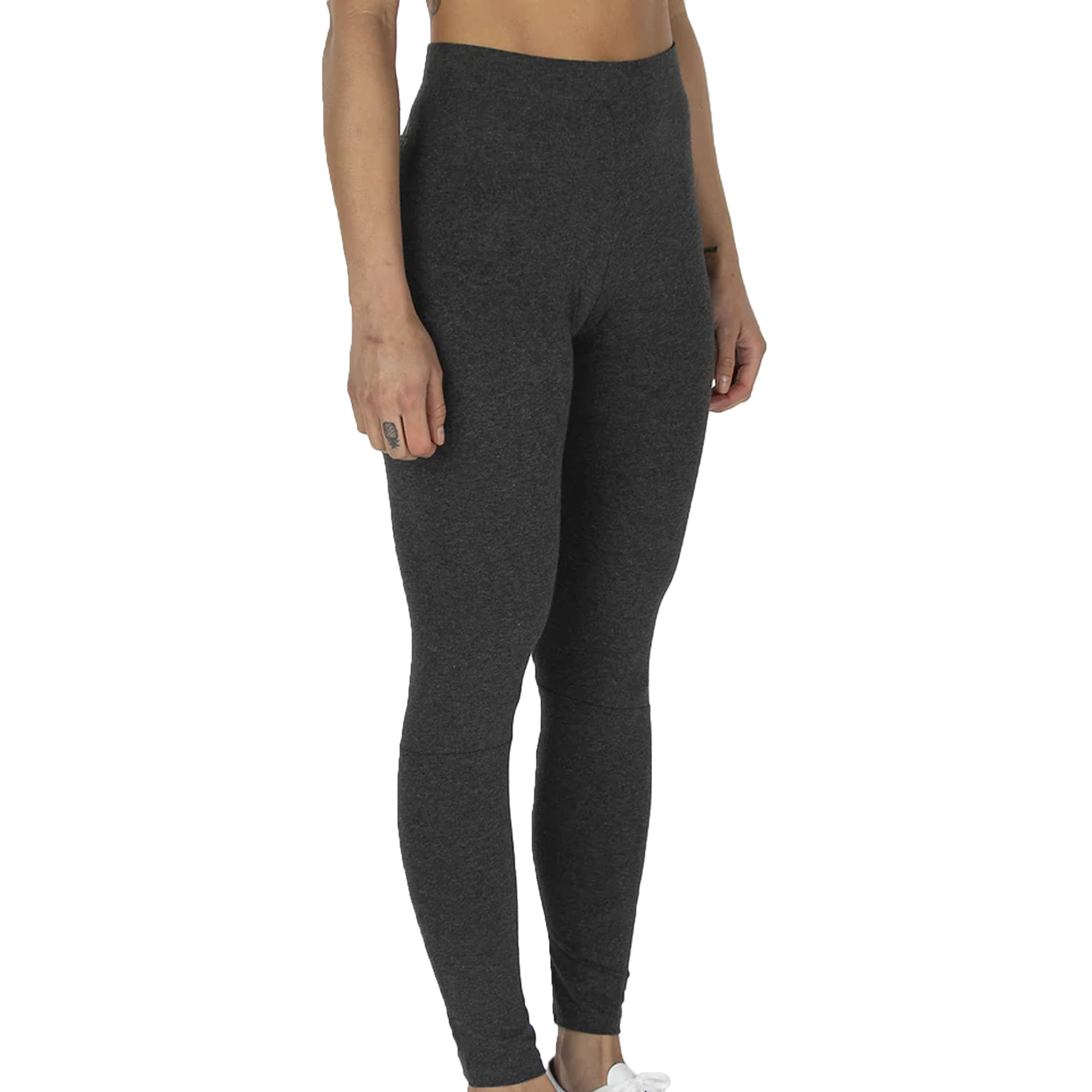 Image of adidas Womens Essentials Linear Tights Dark Grey Front