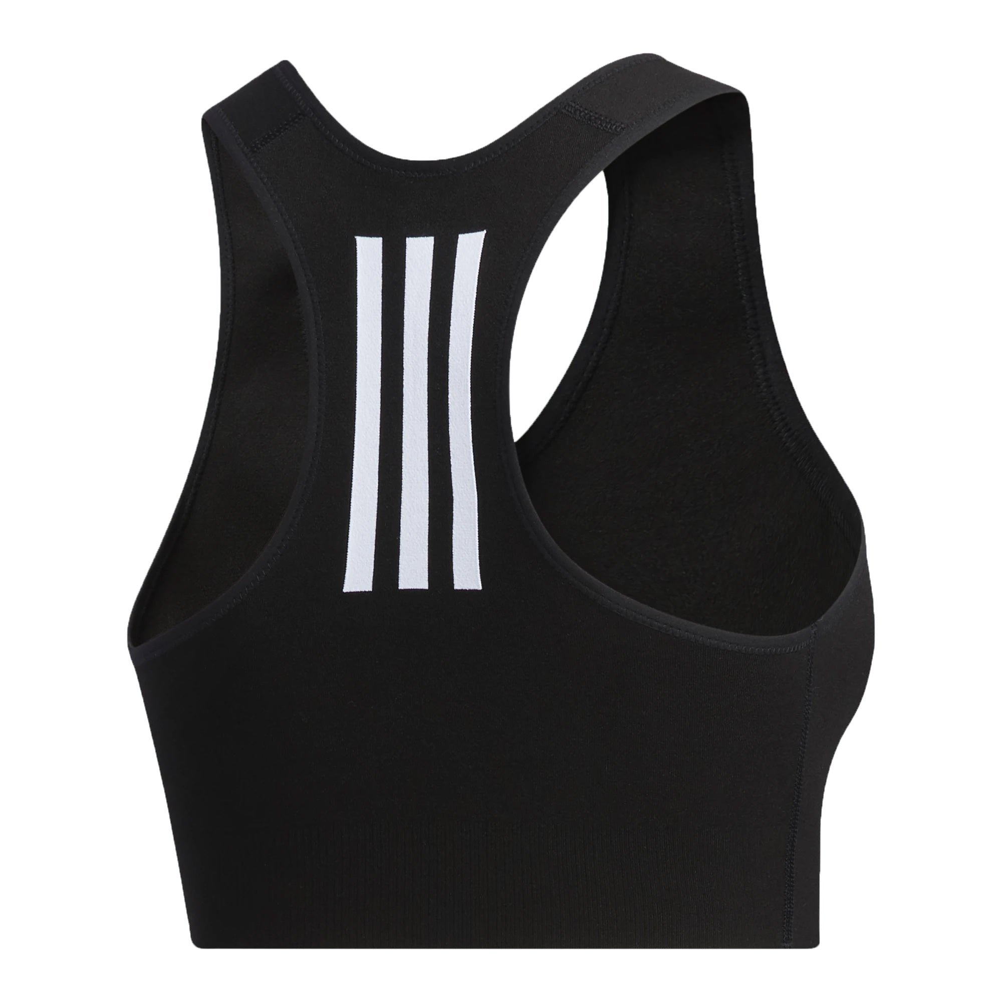 Image of adidas Womens Primeknit Fine Sports Bra Black Back