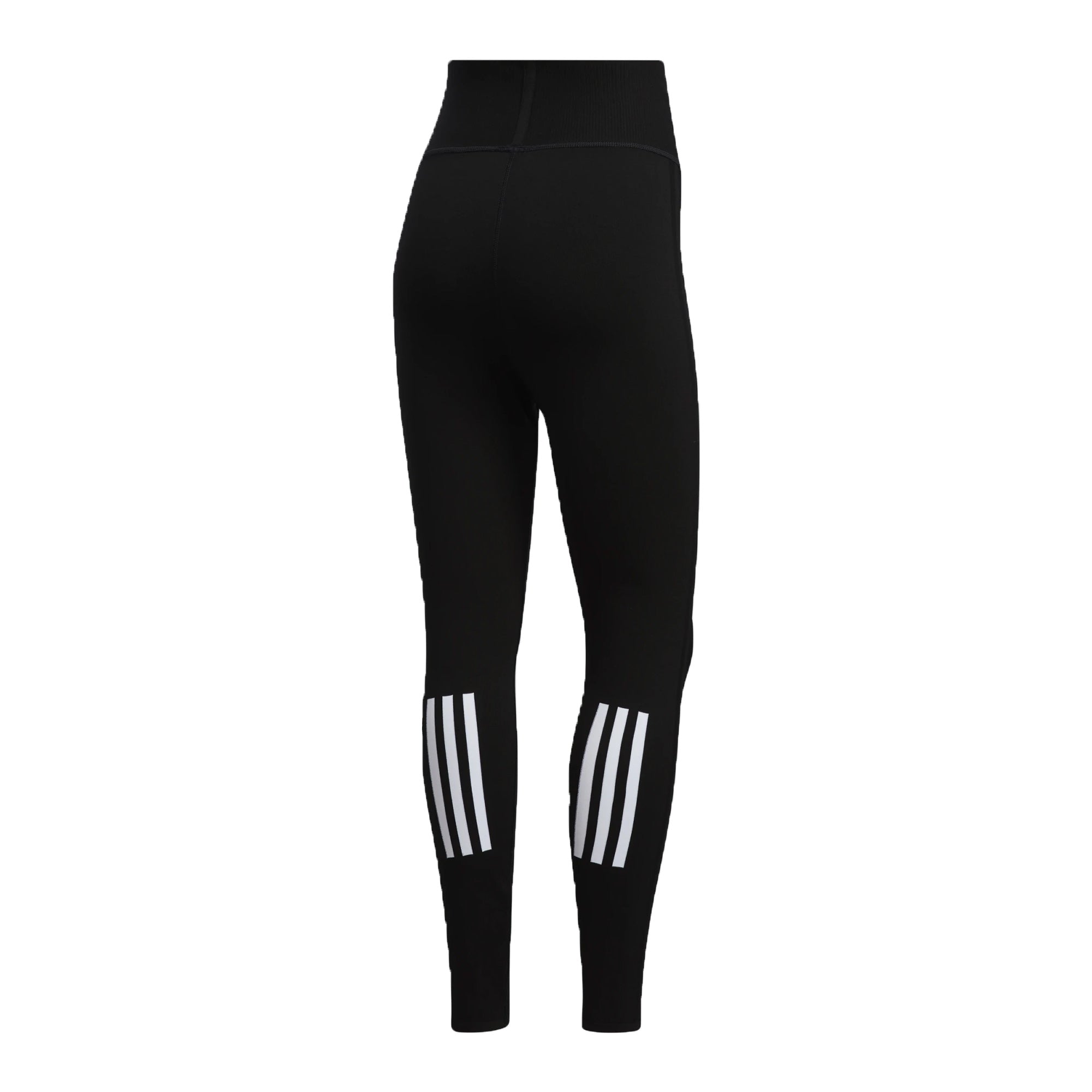 Image of adidas Womens Primeknit Fine Training Tights Black/White Back