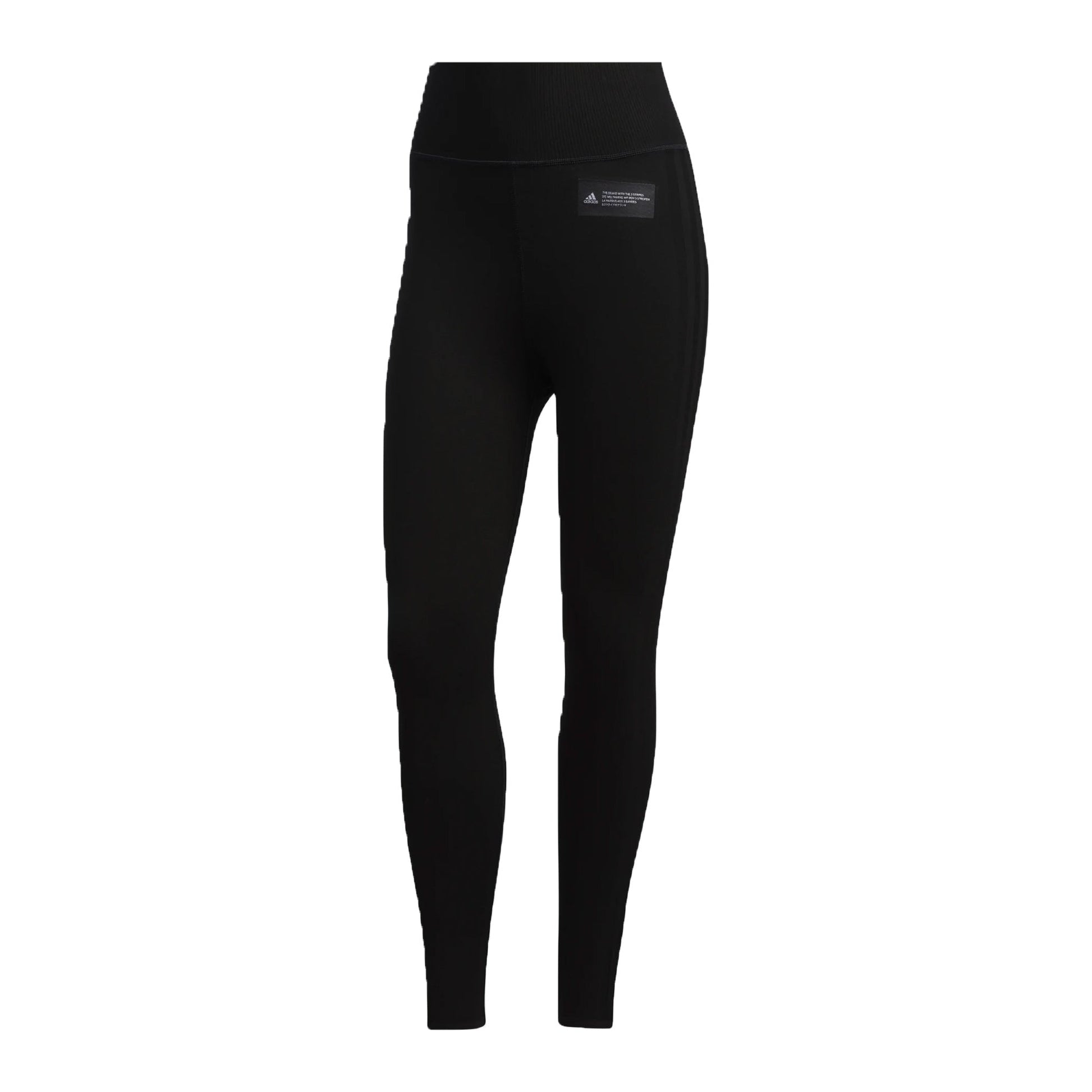 adidas Womens Primeknit Fine Training Tights Black/White Front