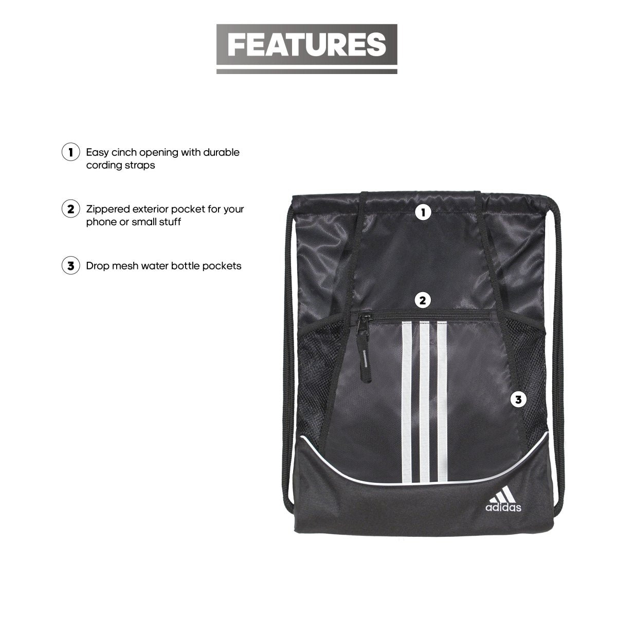 adidas Alliance II Sackpack - Goal Kick Soccer
