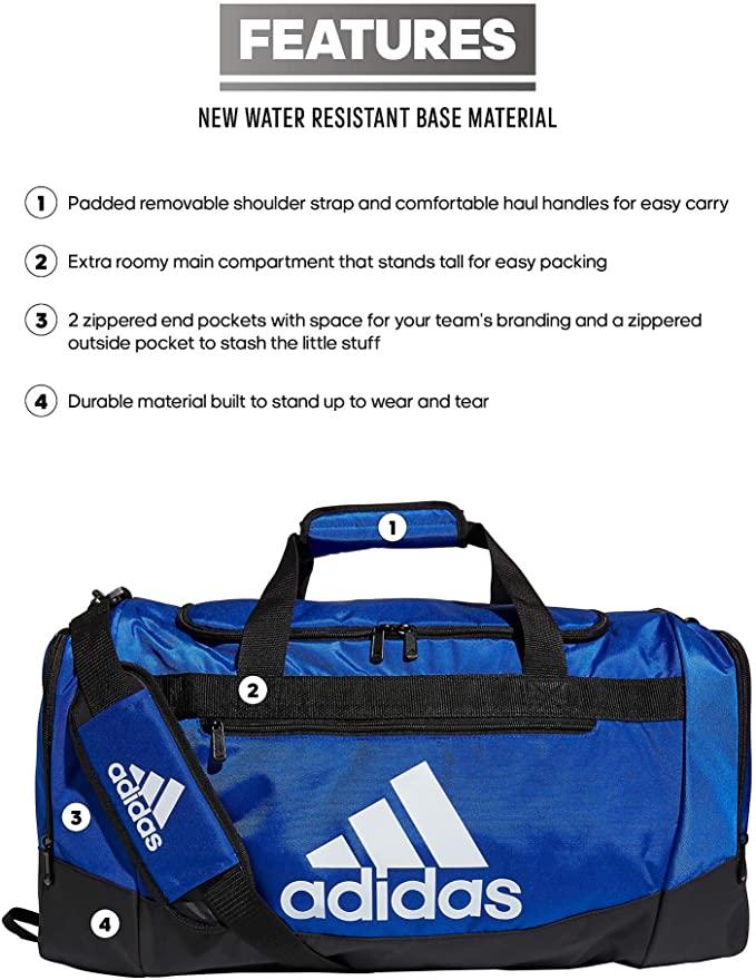Image of adidas Defender 4 Medium Duffel Bag - Goal Kick Soccer