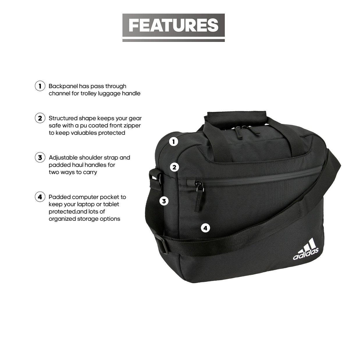 Image of adidas Stadium Messenger Bag | 5144026 - Goal Kick Soccer