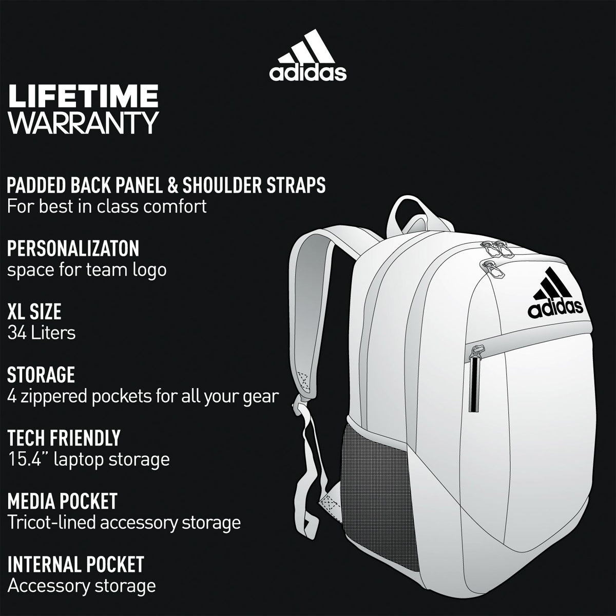 Image of adidas Striker II Team Backpack Bags Adidas 