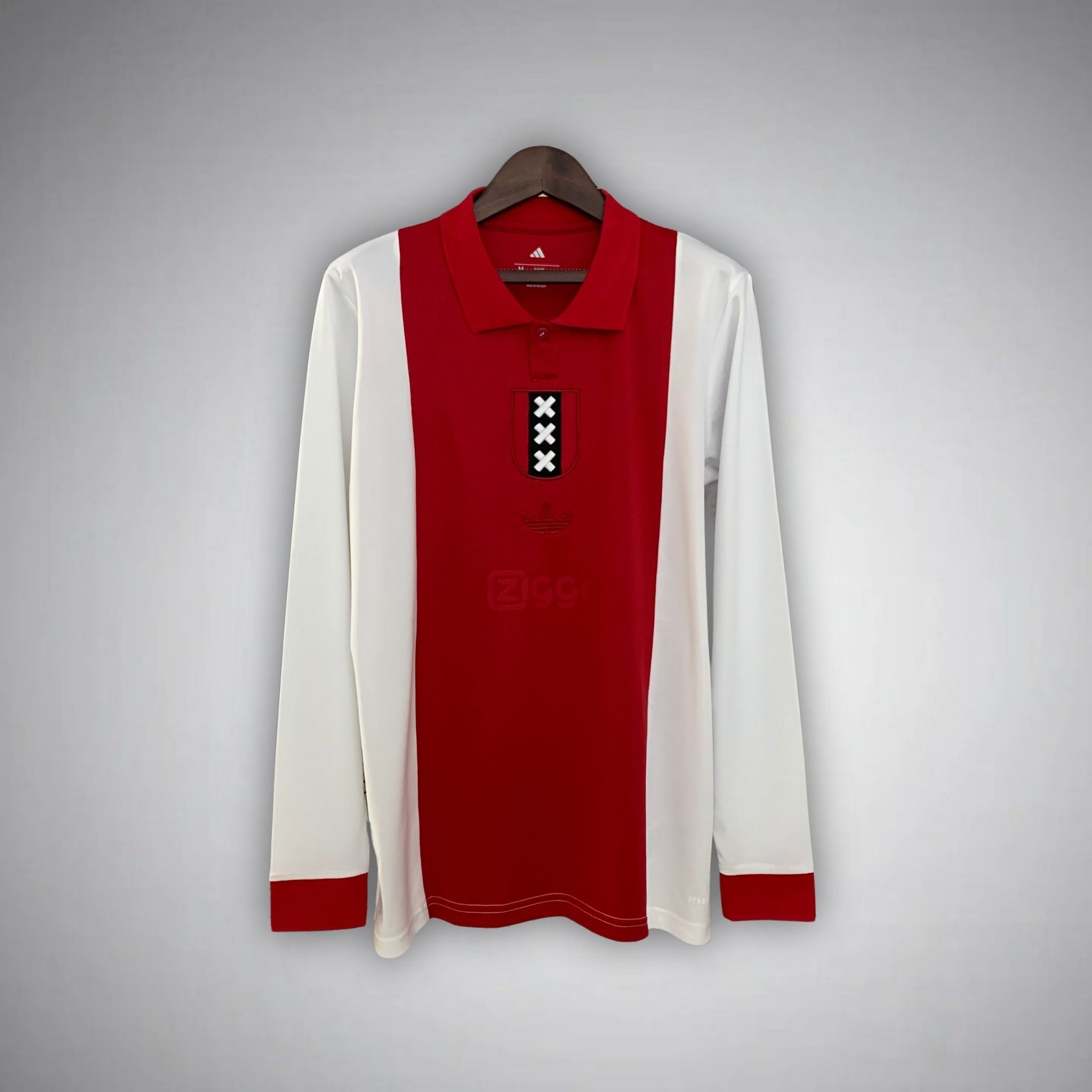Image of Ajax 125th Anniversary Premium Long Sleeve Kit - Premium Quality Jersey at FootballPrestige.com