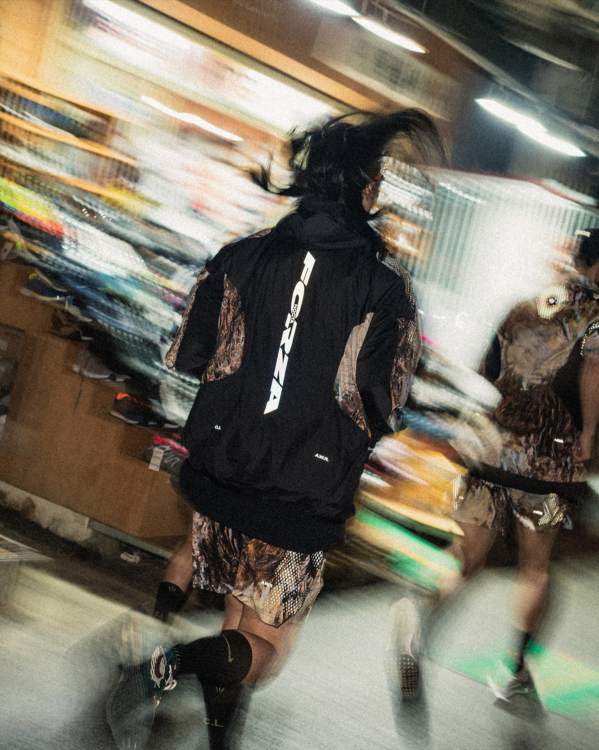 Image of Nike x NOCTA Run Halfzip Hooded Jacket onfeet