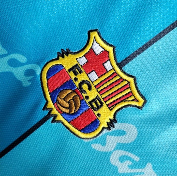 Image of Barcelona 1996 - 1997 Away Kit - Premium Quality Jersey at FootballPrestige.com