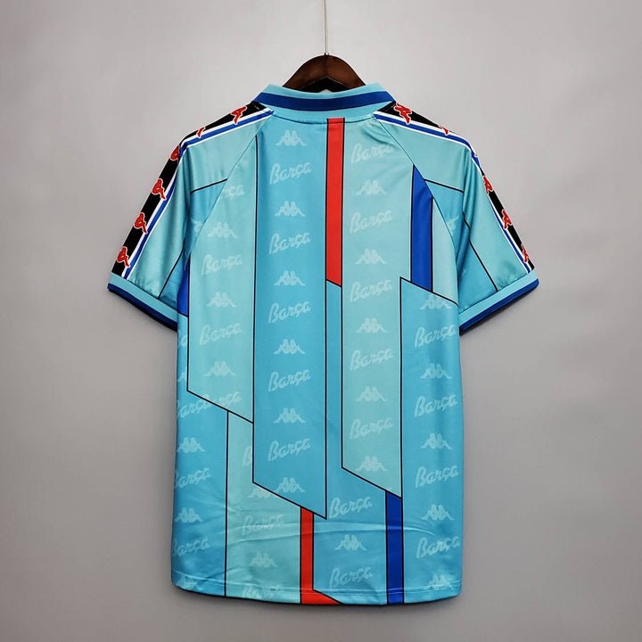 Image of Barcelona 1996 - 1997 Away Kit - Premium Quality Jersey at FootballPrestige.com