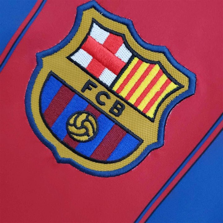 Image of Barcelona 2003 - 2004 Retro Home Kit - Premium Quality Jersey at FootballPrestige.com