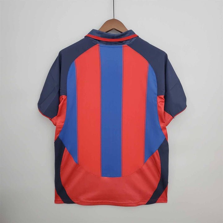 Image of Barcelona 2003 - 2004 Retro Home Kit - Premium Quality Jersey at FootballPrestige.com