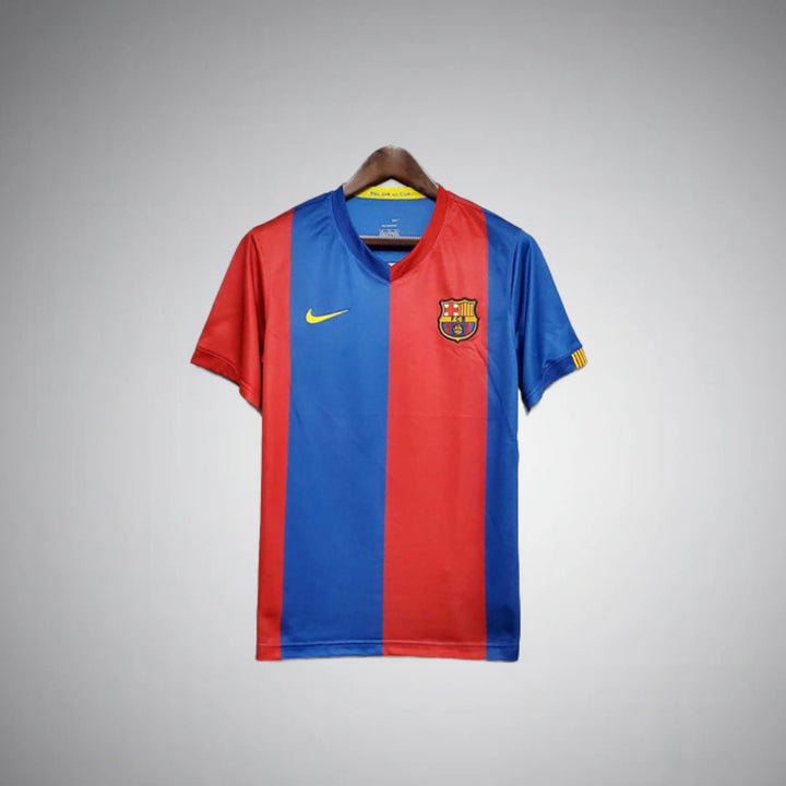 Image of Barcelona 2006 - 2007 Retro Home Kit - Premium Quality Jersey at FootballPrestige.com