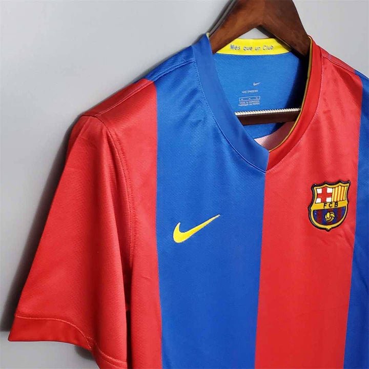 Image of Barcelona 2006 - 2007 Retro Home Kit - Premium Quality Jersey at FootballPrestige.com