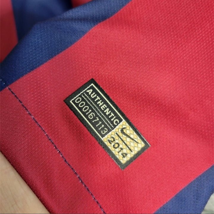 Image of Barcelona 2014 - 2015 Home Kit - Premium Quality Jersey at FootballPrestige.com