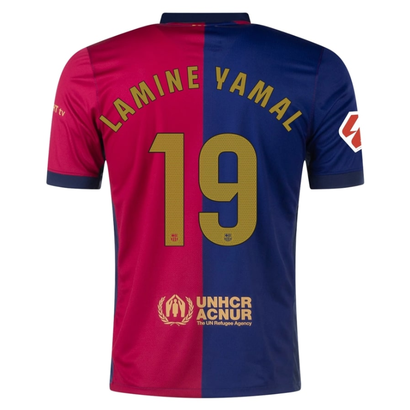 Barcelona 2024-2025 Home Football Jersey, Lamine Yamal Football Jerseys, Barcelona Adults / Kids Jersey, La Liga Jersey. AXLLBC10