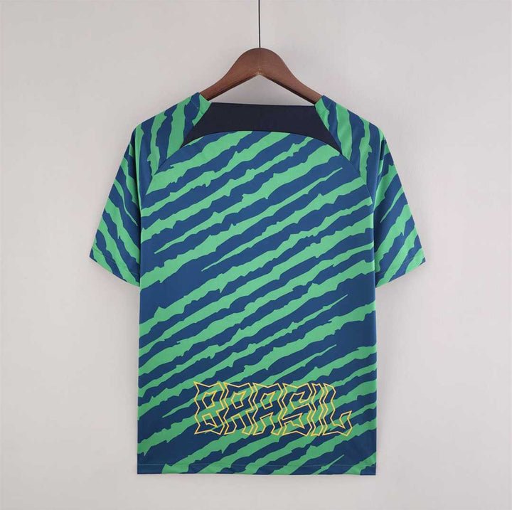 Image of Brazil 2022 Pre - match Kit - Premium Quality Jersey at FootballPrestige.com