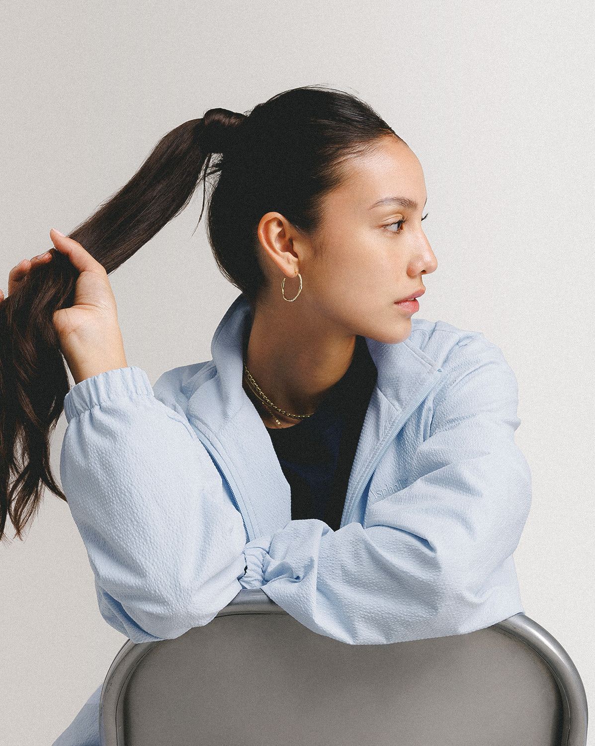 Asphaltgold Summer Essential Track Jacket onfeet