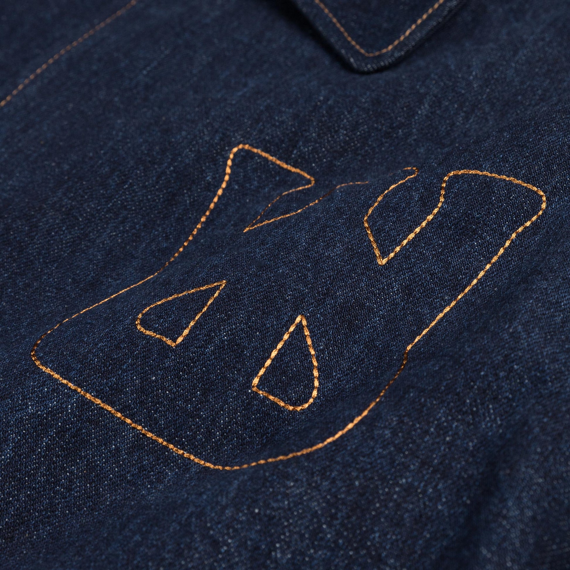 Wales Bonner Echo Denim Varsity Jacket