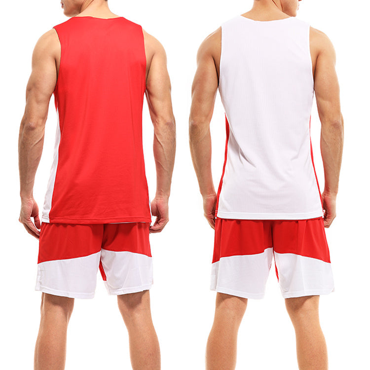 Image of Nike Sports Training Breathable Shorts Red White Splicing 867768-658
