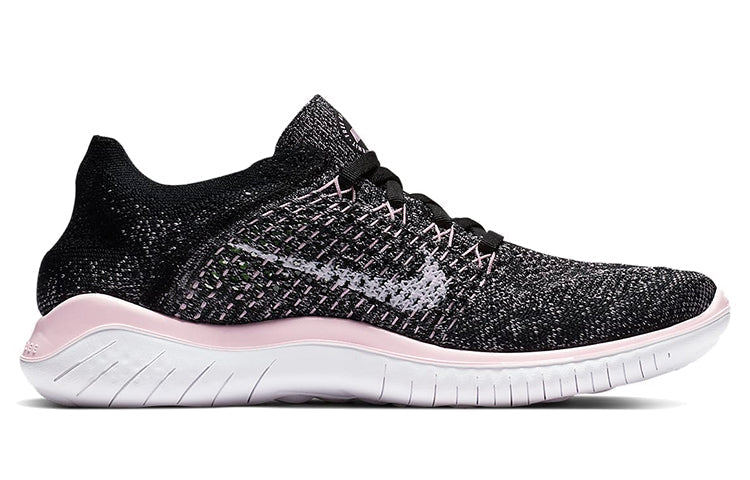 (WMNS) Nike Free RN Flyknit 2018 'Black Pink Foam' 942839-007