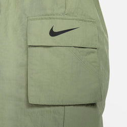 Image of (WMNS) Nike Sportswear Essential Woven High-Rise Shorts 'Oil Green' DM6248-386