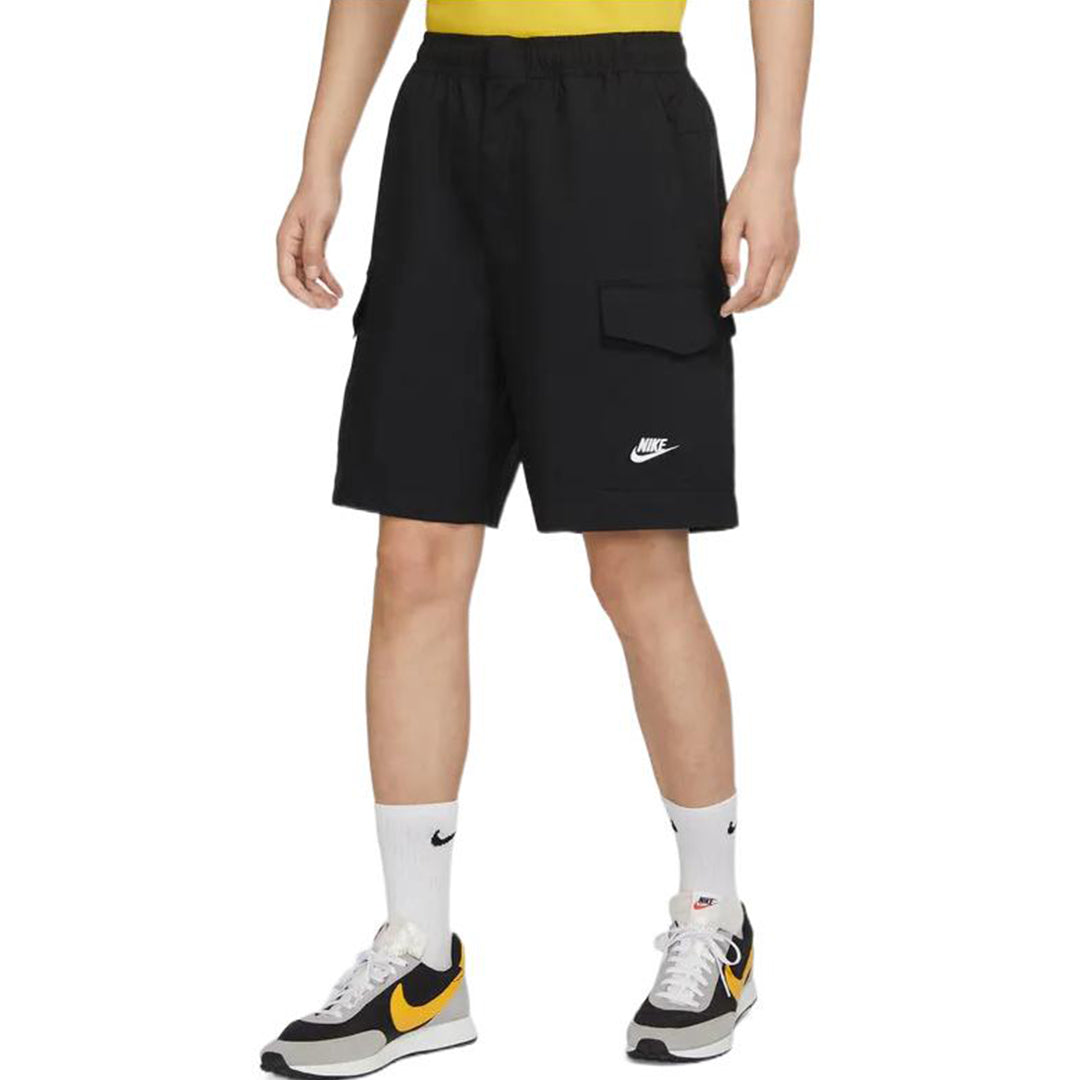 Image of Nike Sportswear Sport Essentials Solid Color Logo Embroidered Big Pocket Straigh