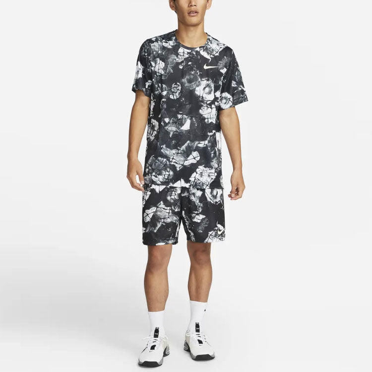 Image of Men's Nike Pattern Printing Sports Shorts Black DQ4807-010