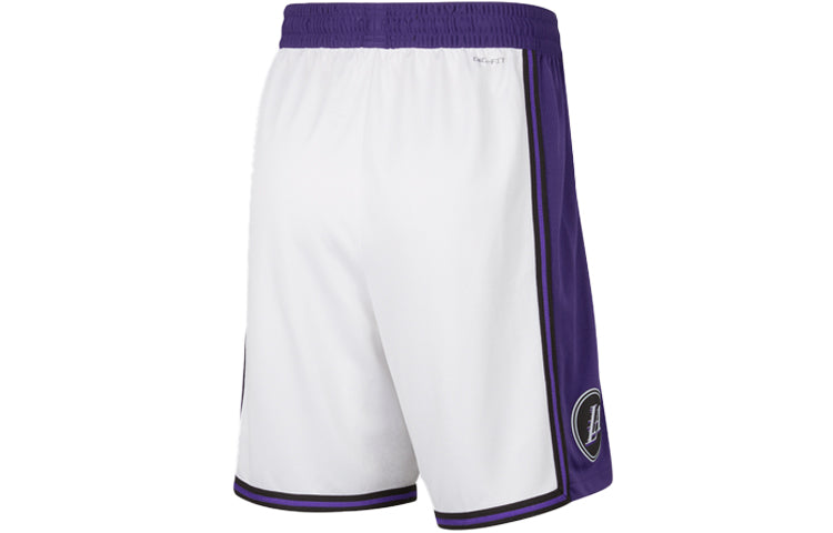 Image of Nike Nba Los Angeles Lakers Short 'White Purple' DO9661-100