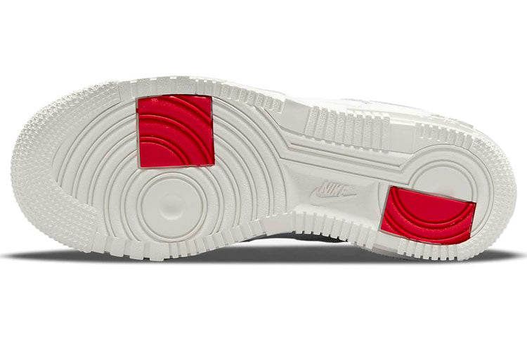 Image of (WMNS) Nike Air Force 1 Pixel 'Summit White Red Tag' CK6649-105