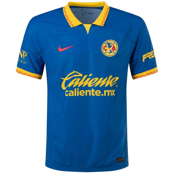 Image of Nike Club America Authentic Match Away Jersey 23/24 (Blue Jay/Tour Yellow)