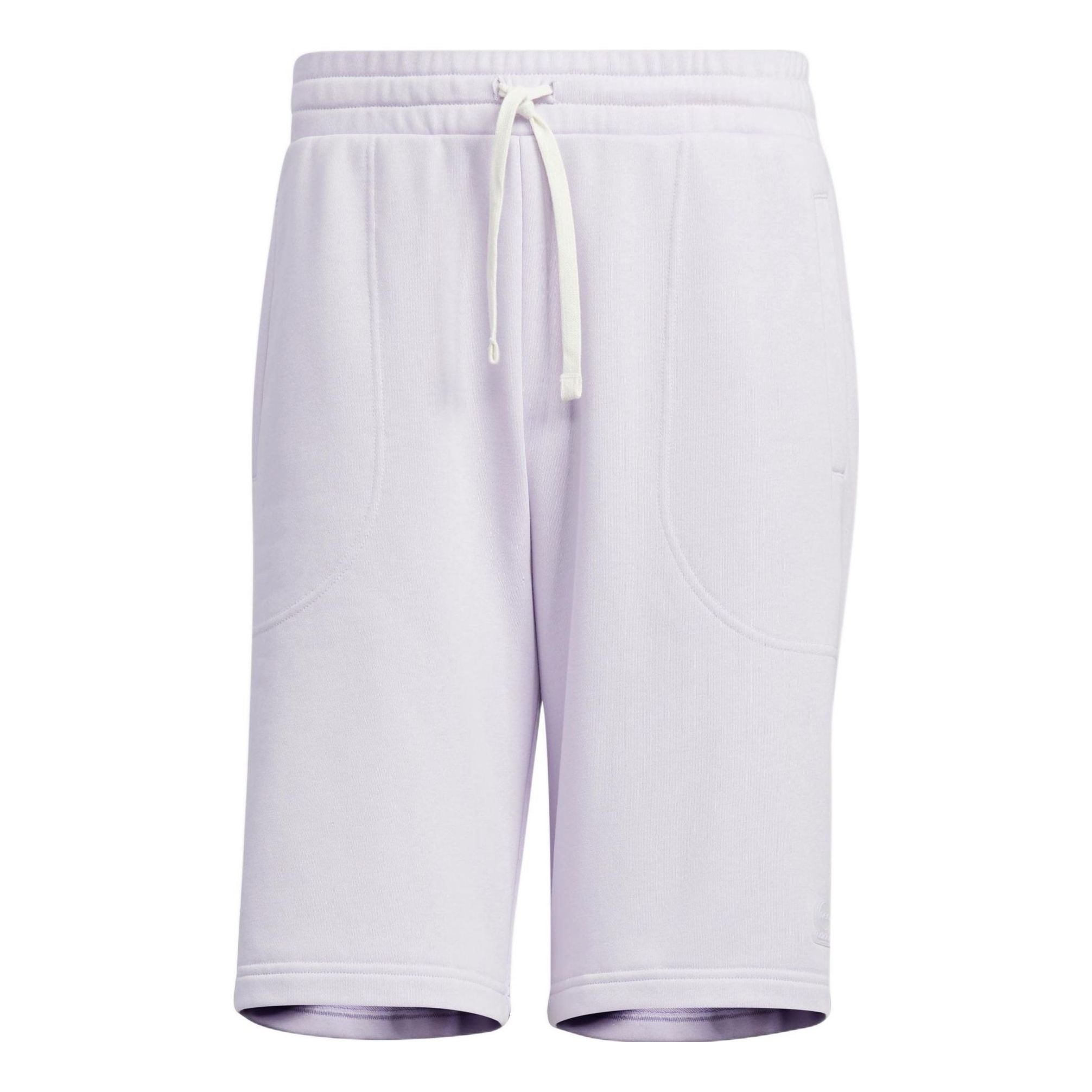 Image of adidas neo Solid Color Lacing Casual Straight Shorts Unisex Purple HS6824