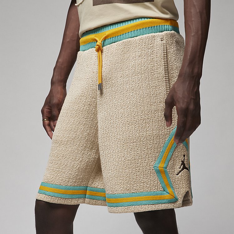 Image of Air Jordan x UNION x Bephies Beauty Supply Diamond Shorts 'BAROQUE BROWN WASHED