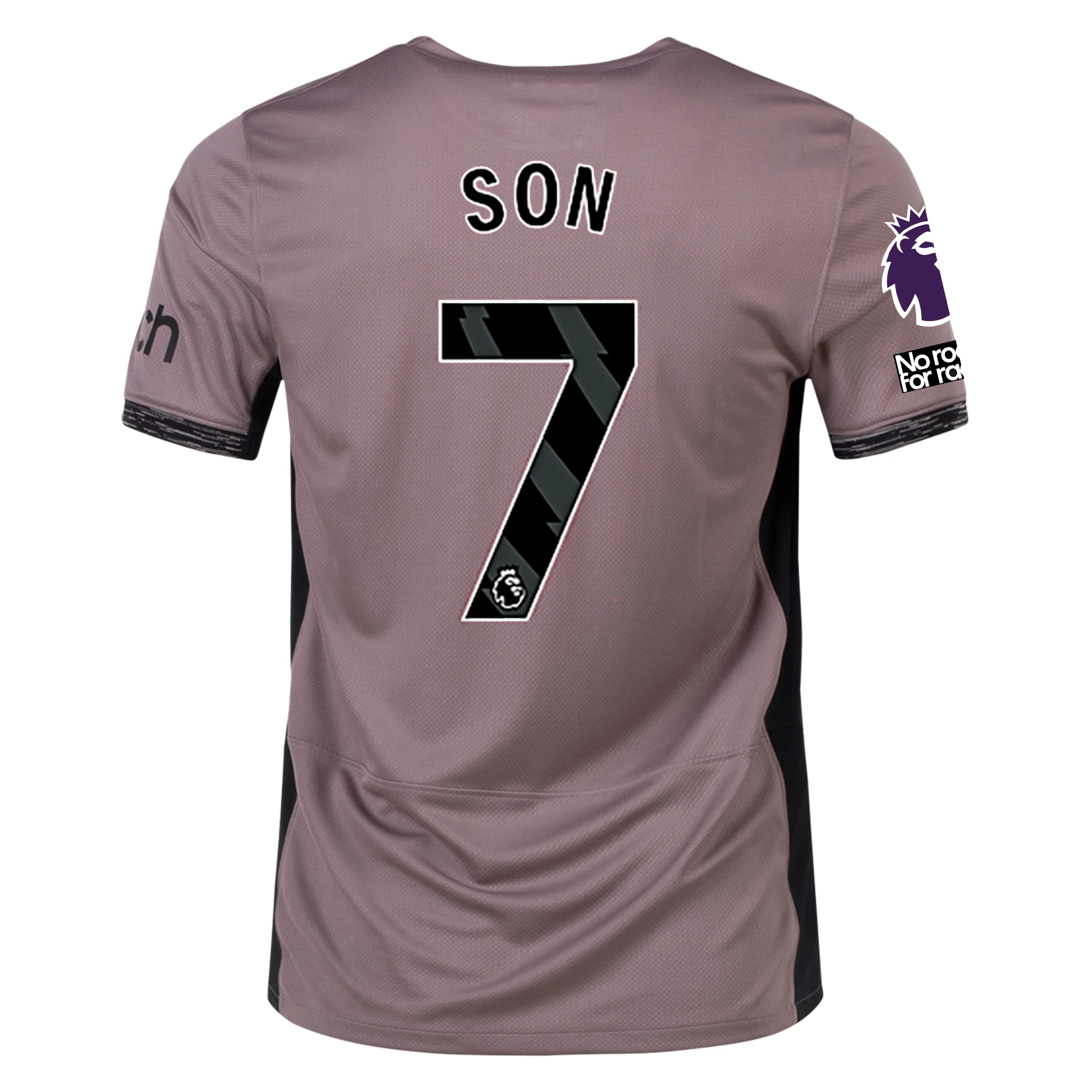 Image of Nike Tottenham Son Hueng-Min Third Jersey w/ EPL + No Room For Racism Patches 23