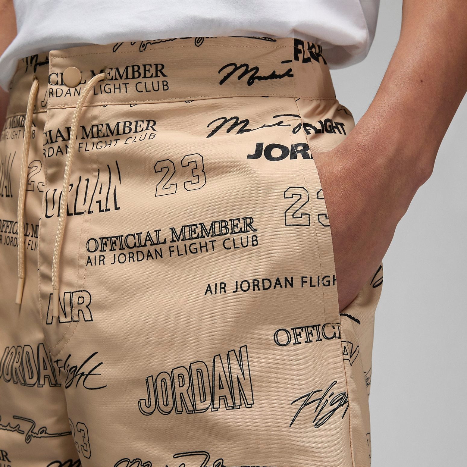 Image of Air Jordan Flight MVP Woven Shorts 'khaki' DX9727-252