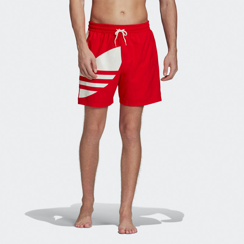 adidas Big Trefoil Swim Sports Shorts Pink Red FM9910