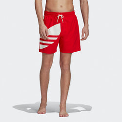 Image of adidas Big Trefoil Swim Sports Shorts Pink Red FM9910