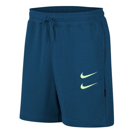 Image of Nike SWOOSH FRENCH TERRY Shorts Blue Green Bluegreen CJ4882-499