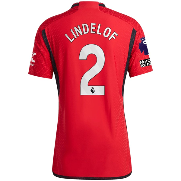 Image of adidas Manchester United Authentic Victor Lindelof Home Jersey 23/24 w/ EPL + No