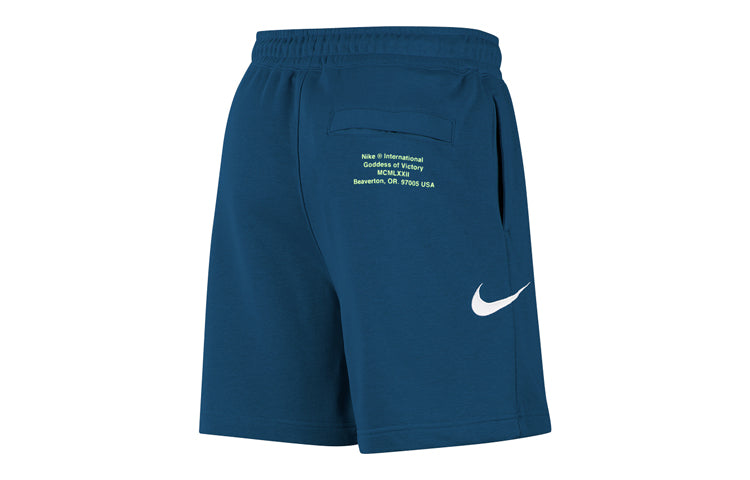 Nike SWOOSH FRENCH TERRY Shorts Blue Green Bluegreen CJ4882-499