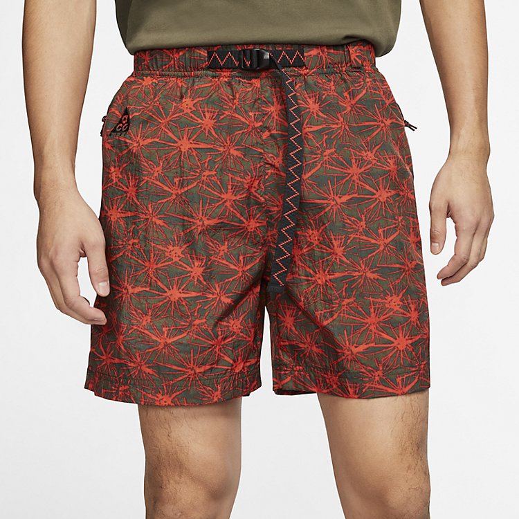 Image of Nike ACG AOP Woven Short 'Rush Red' CT2955-675