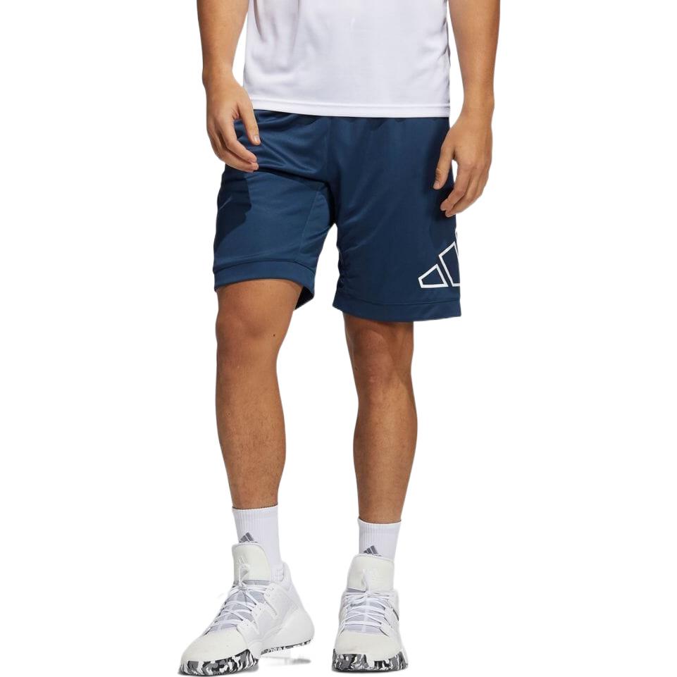 Image of Adidas Side Logo Basketball Shorts 'Navy' GT3016